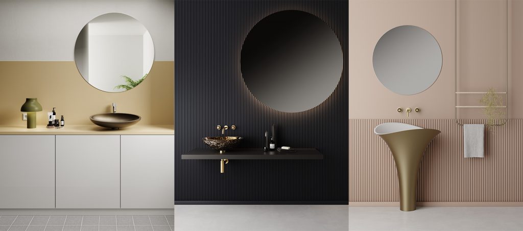 Collage verschiedene Waschbecken von GlassDesign