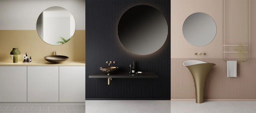 Collage verschiedene Waschbecken von GlassDesign