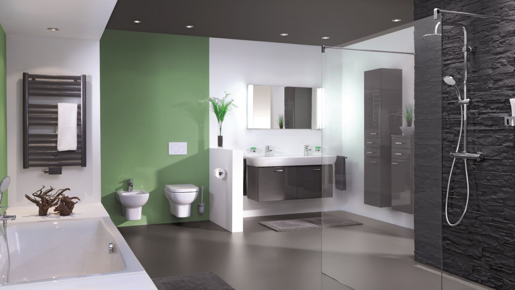 Abbildung Badezimmer mit Lumina Bad-Accessoires concept 200