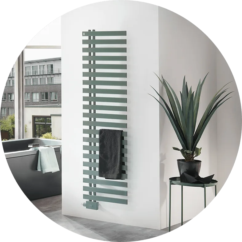 Abbildung Badezimmer mit ChaCha Heizkörper von BEMM