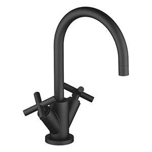 Mattschwarzer Wasserhahn "Tara" von Dornbracht